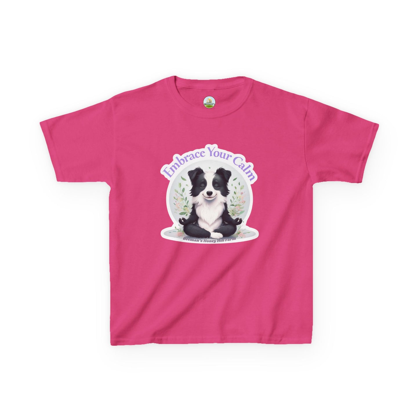 Border Collie Embrace Your Calm Kids Tee