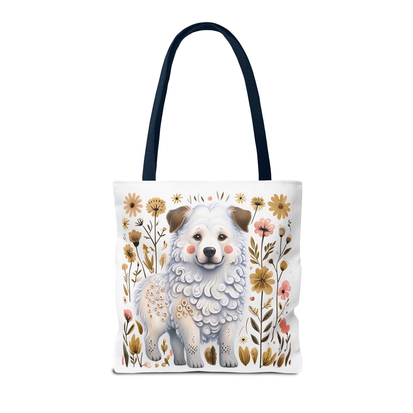 Folk Art Great Pyrenees Tote Bag for Animal Lovers | Fun & Stylish Shopping Bag
