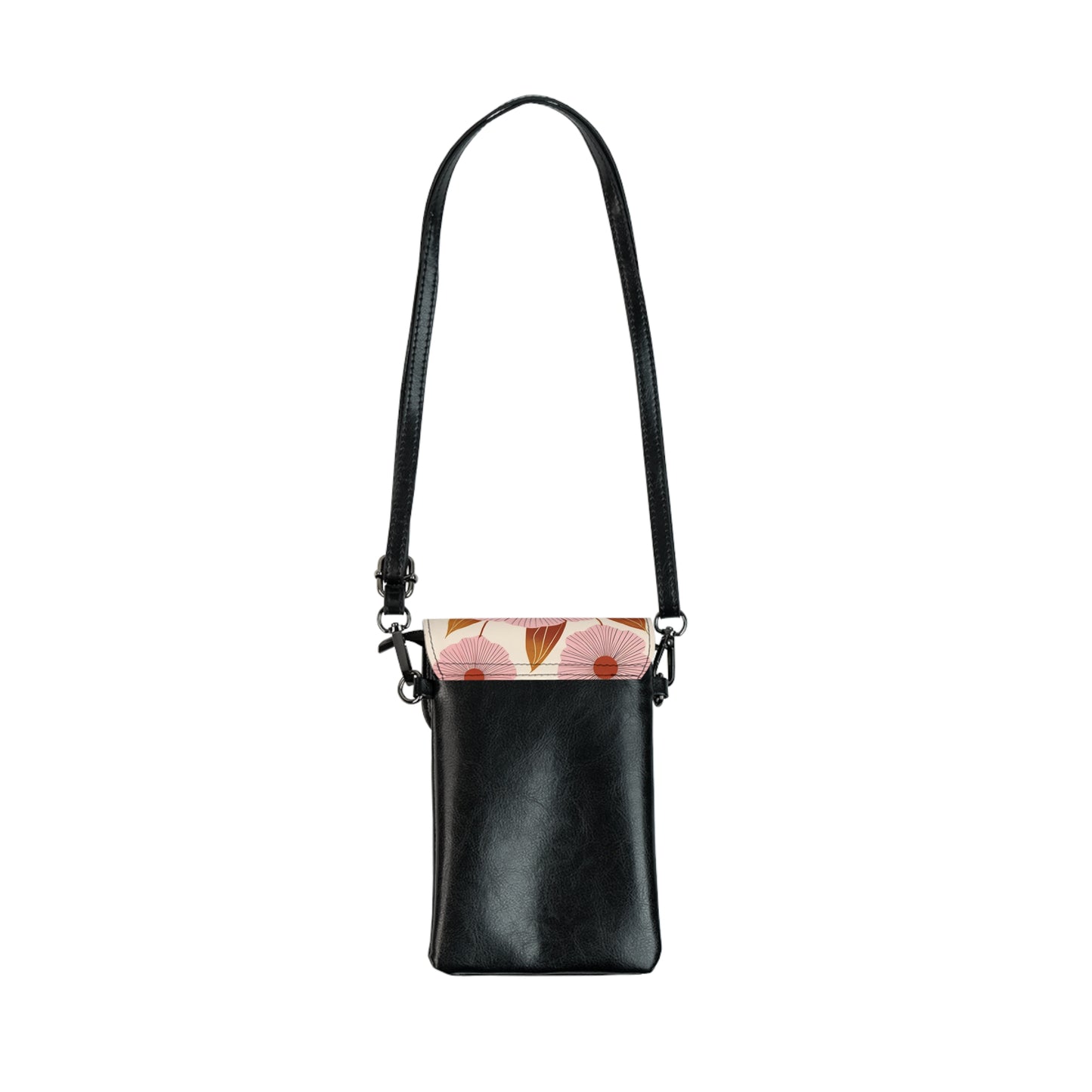 Botanical Print Cell Phone Wallet - Trendy Crossbody Bag for Everyday Use