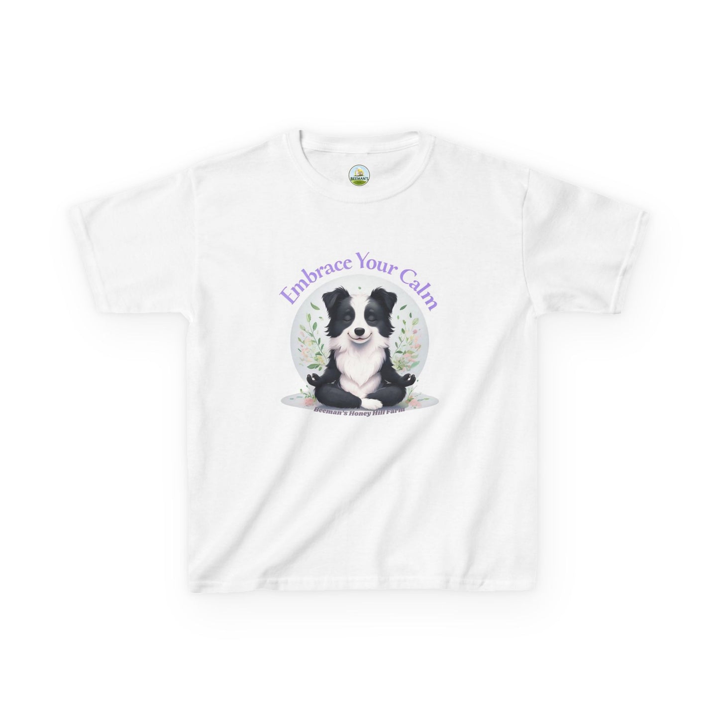 Border Collie Embrace Your Calm Kids Tee