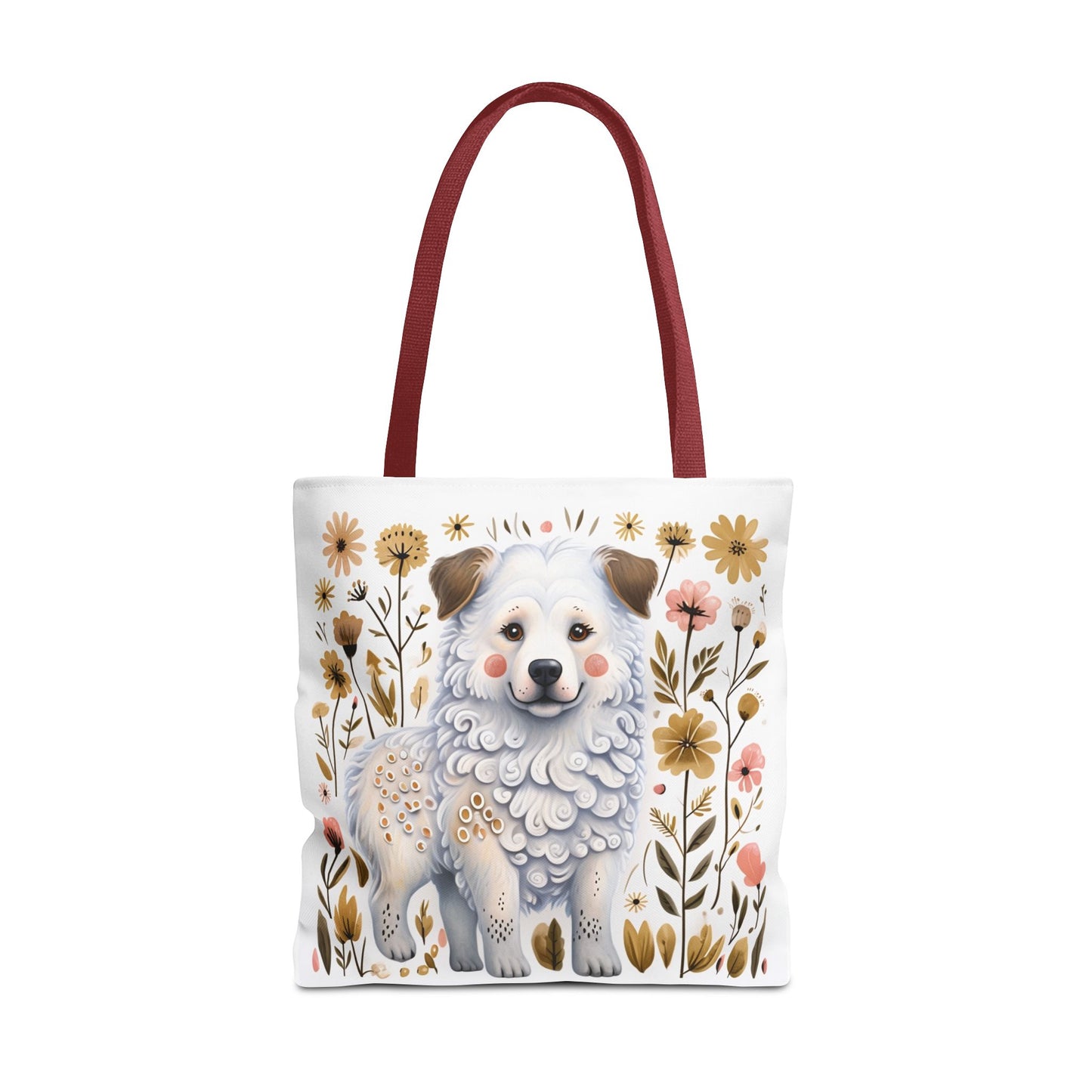 Folk Art Great Pyrenees Tote Bag for Animal Lovers | Fun & Stylish Shopping Bag