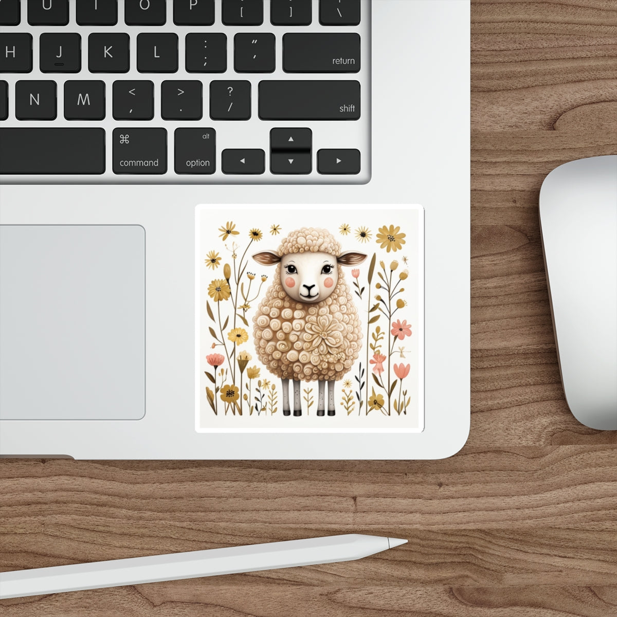 Folk Art Sheep Stickers