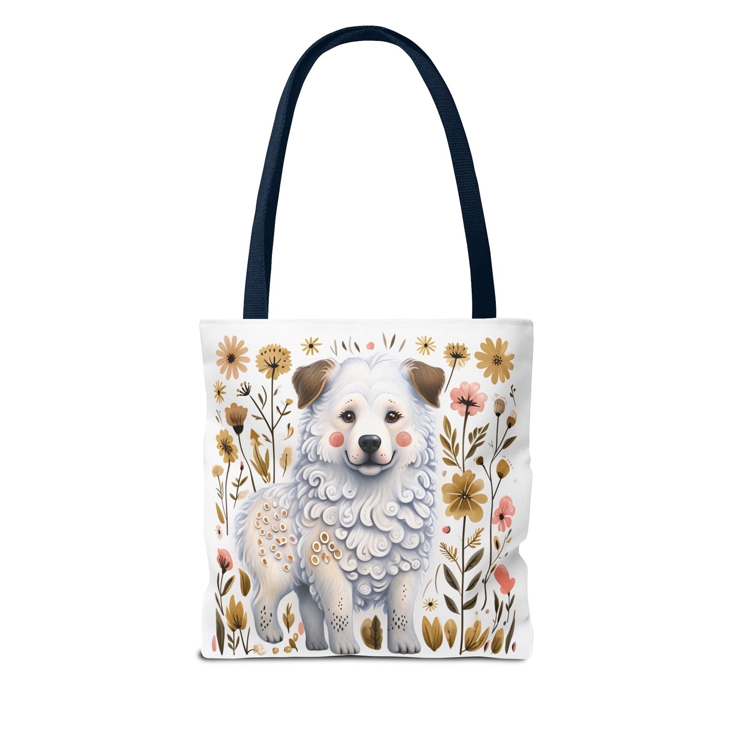 Folk Art Great Pyrenees Tote Bag for Animal Lovers | Fun & Stylish Shopping Bag