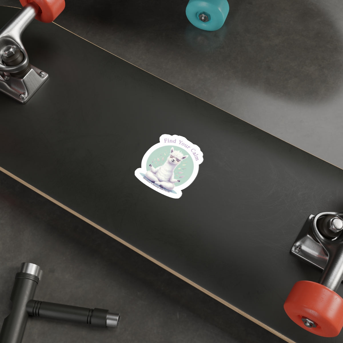 Alpaca Find Your Calm Die-Cut Stickers | Beeman's Honey Hill Farm