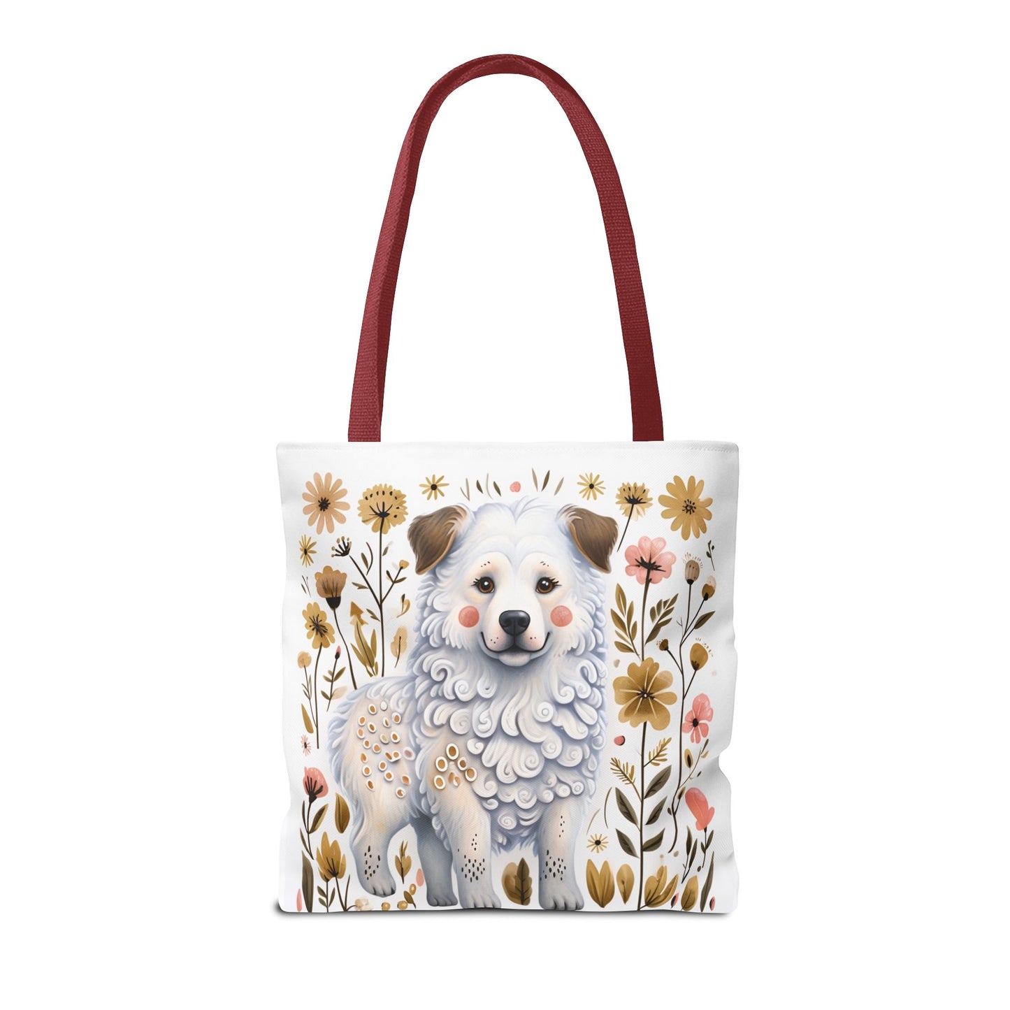 Folk Art Great Pyrenees Tote Bag for Animal Lovers | Fun & Stylish Shopping Bag