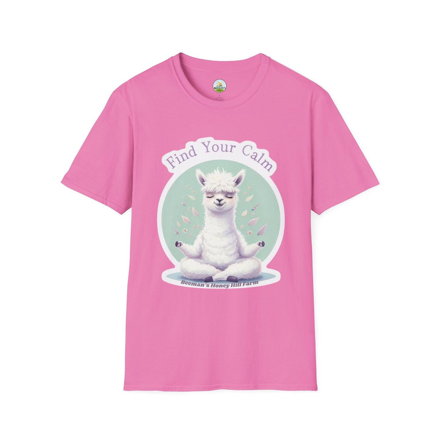 Alpaca Find Your Calm T-Shirt - Beeman's Honey Hill Farm