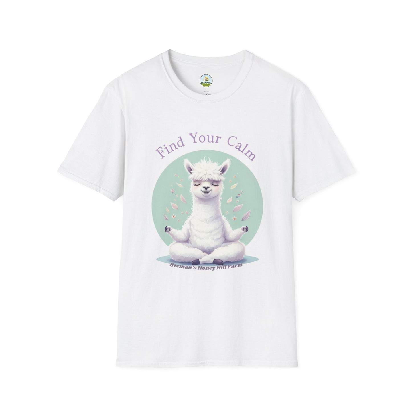 Alpaca Find Your Calm T-Shirt - Beeman's Honey Hill Farm