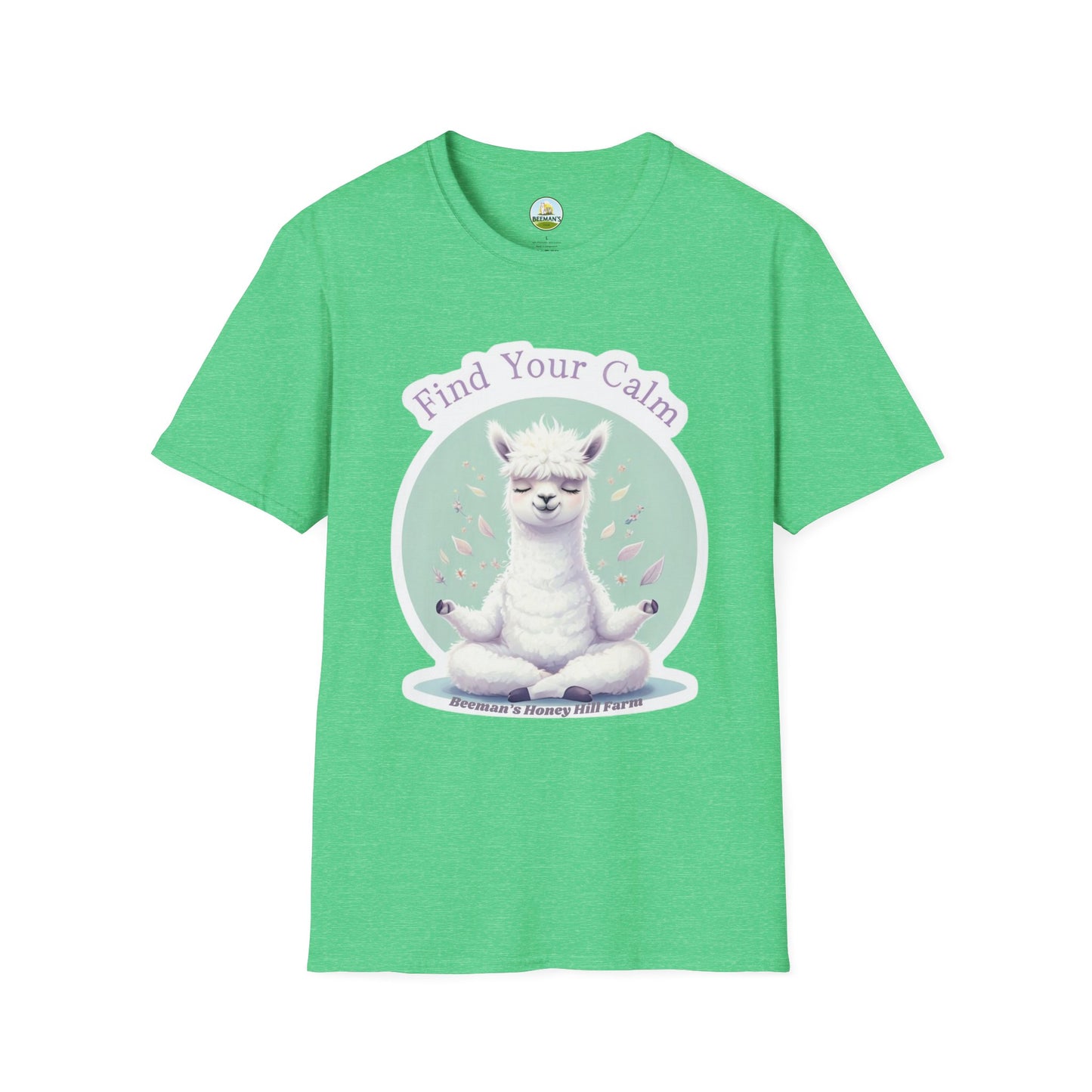 Alpaca Find Your Calm T-Shirt - Beeman's Honey Hill Farm