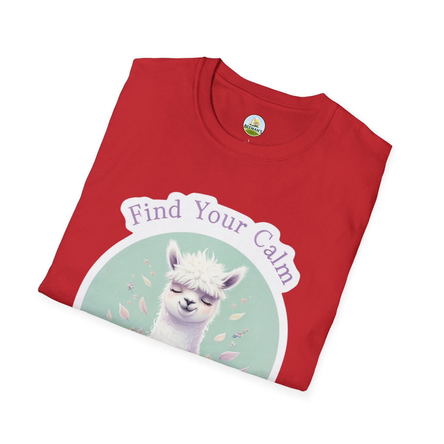 Alpaca Find Your Calm T-Shirt - Beeman's Honey Hill Farm