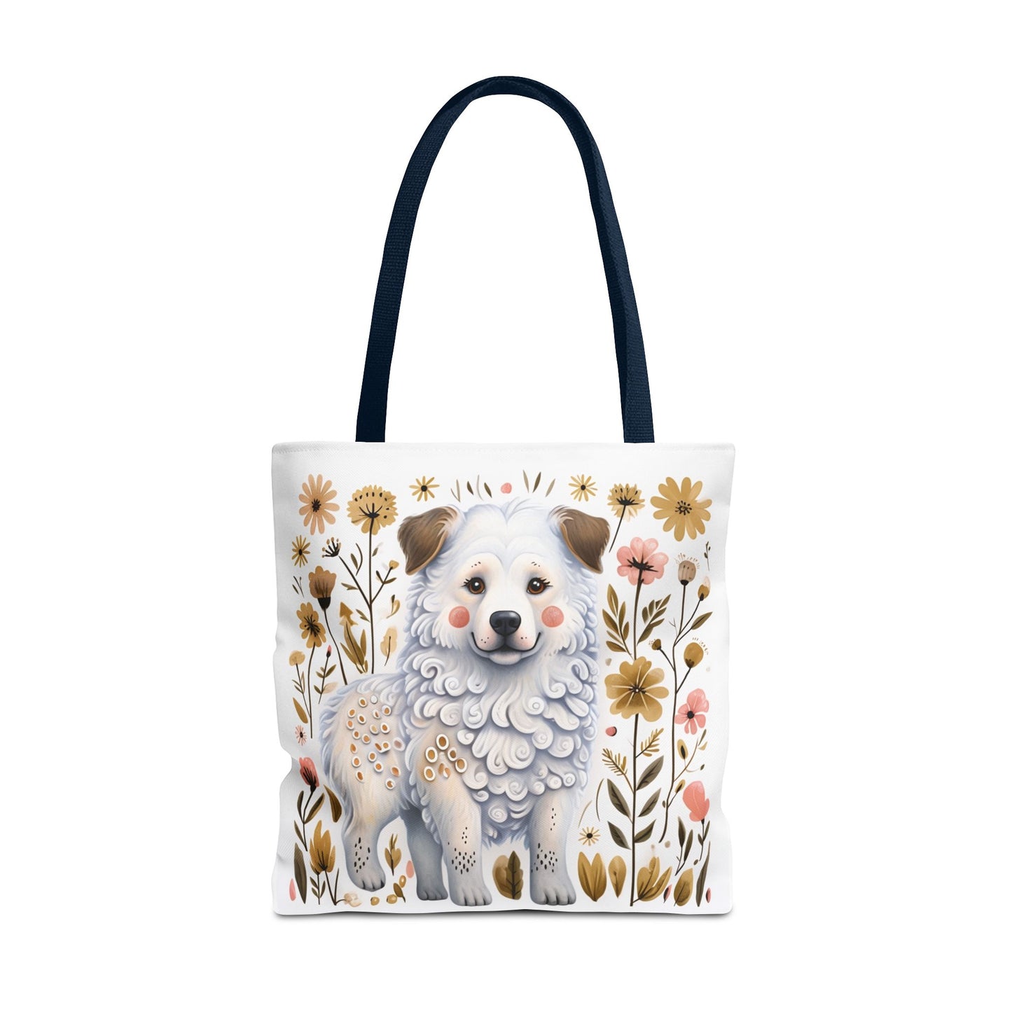 Folk Art Great Pyrenees Tote Bag for Animal Lovers | Fun & Stylish Shopping Bag