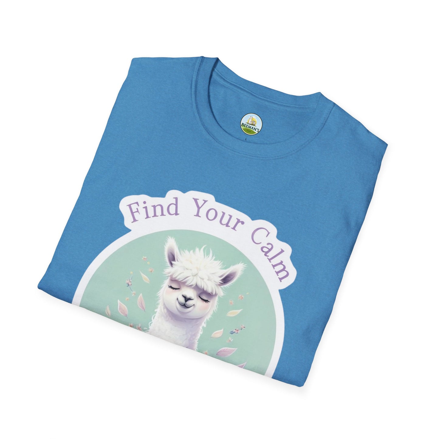 Alpaca Find Your Calm T-Shirt - Beeman's Honey Hill Farm