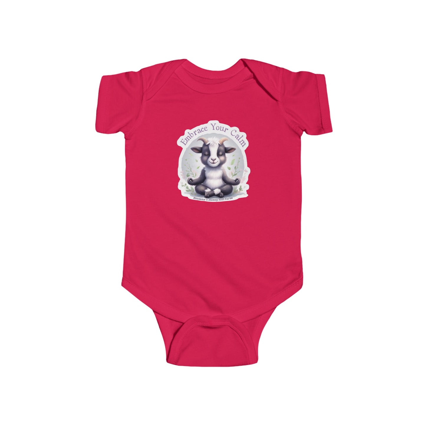 Goat Embrace Your Calm Infant Bodysuit - Cute Baby Onesie for Peaceful Moments