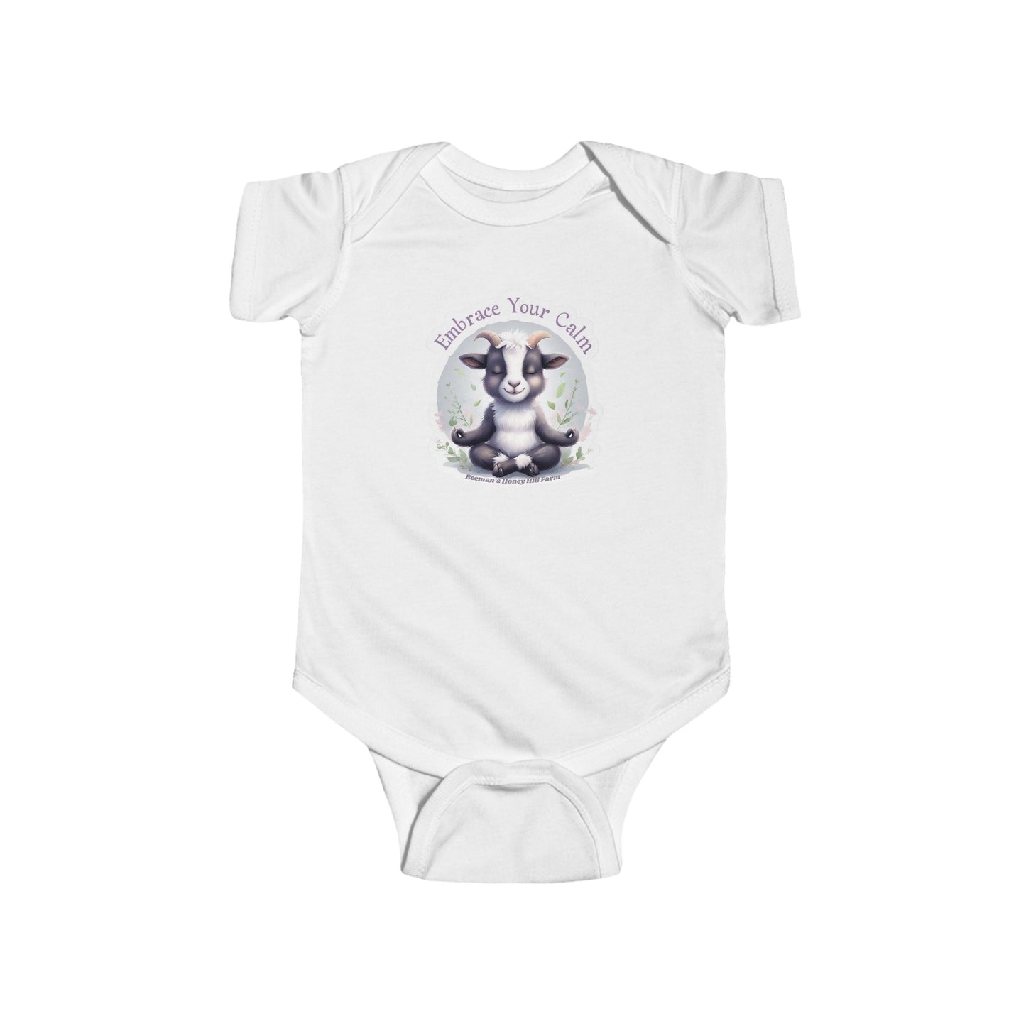 Goat Embrace Your Calm Infant Bodysuit - Cute Baby Onesie for Peaceful Moments