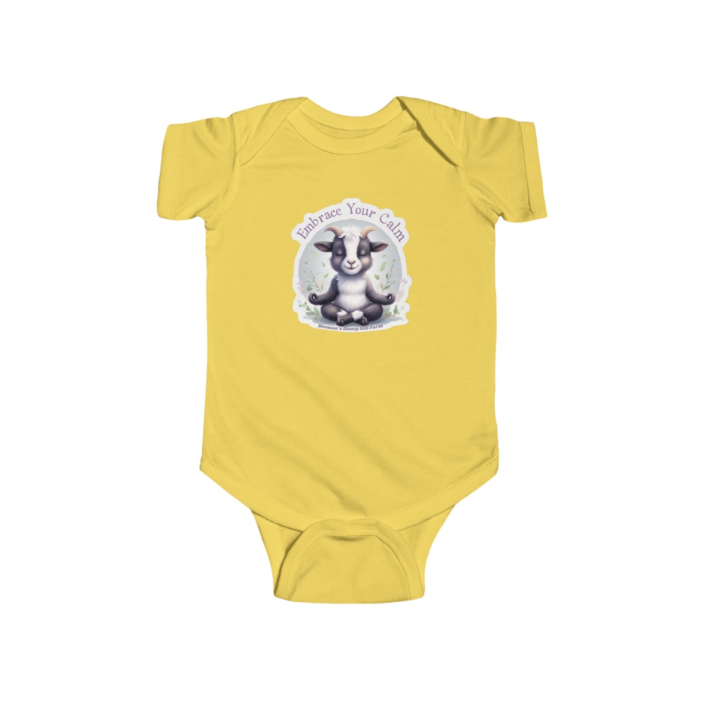 Goat Embrace Your Calm Infant Bodysuit - Cute Baby Onesie for Peaceful Moments