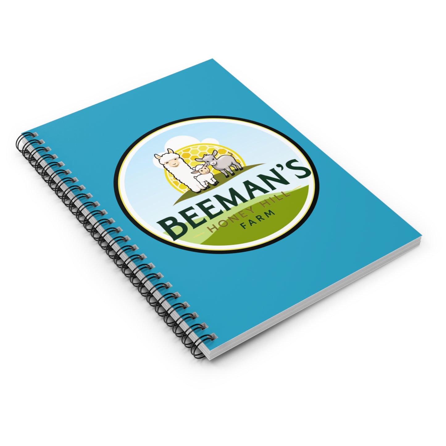 Beeman's Honey Hill Farm-Themed Spiral Notebook - Perfect for Students and Animal Lovers!