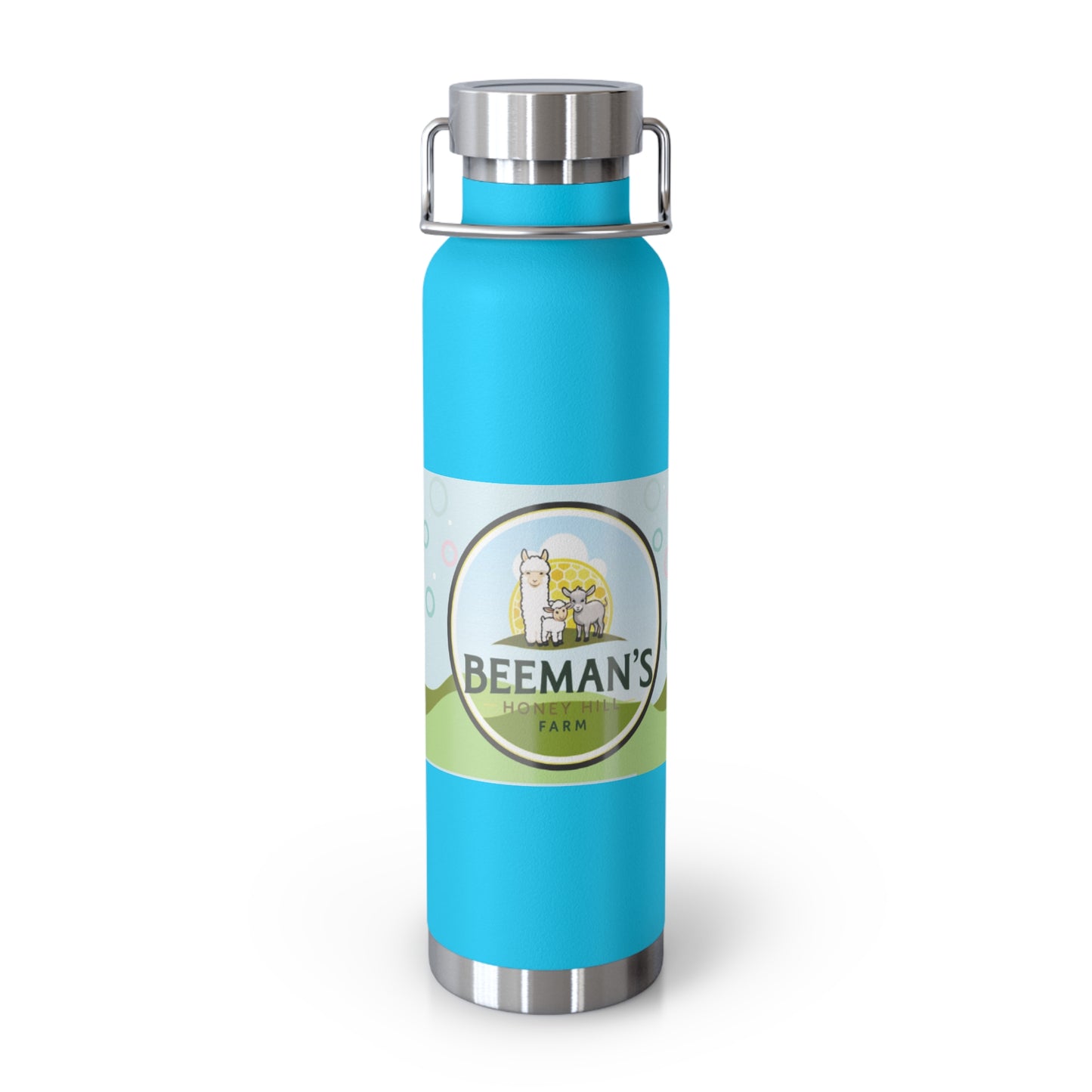 Insulated Stainless Steel Water Bottle - Beeman's Farm Logo - Eco-Friendly Travel Mug
