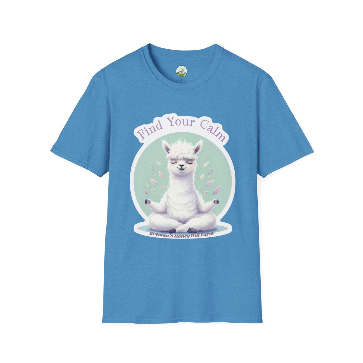 Alpaca Find Your Calm T-Shirt - Beeman's Honey Hill Farm