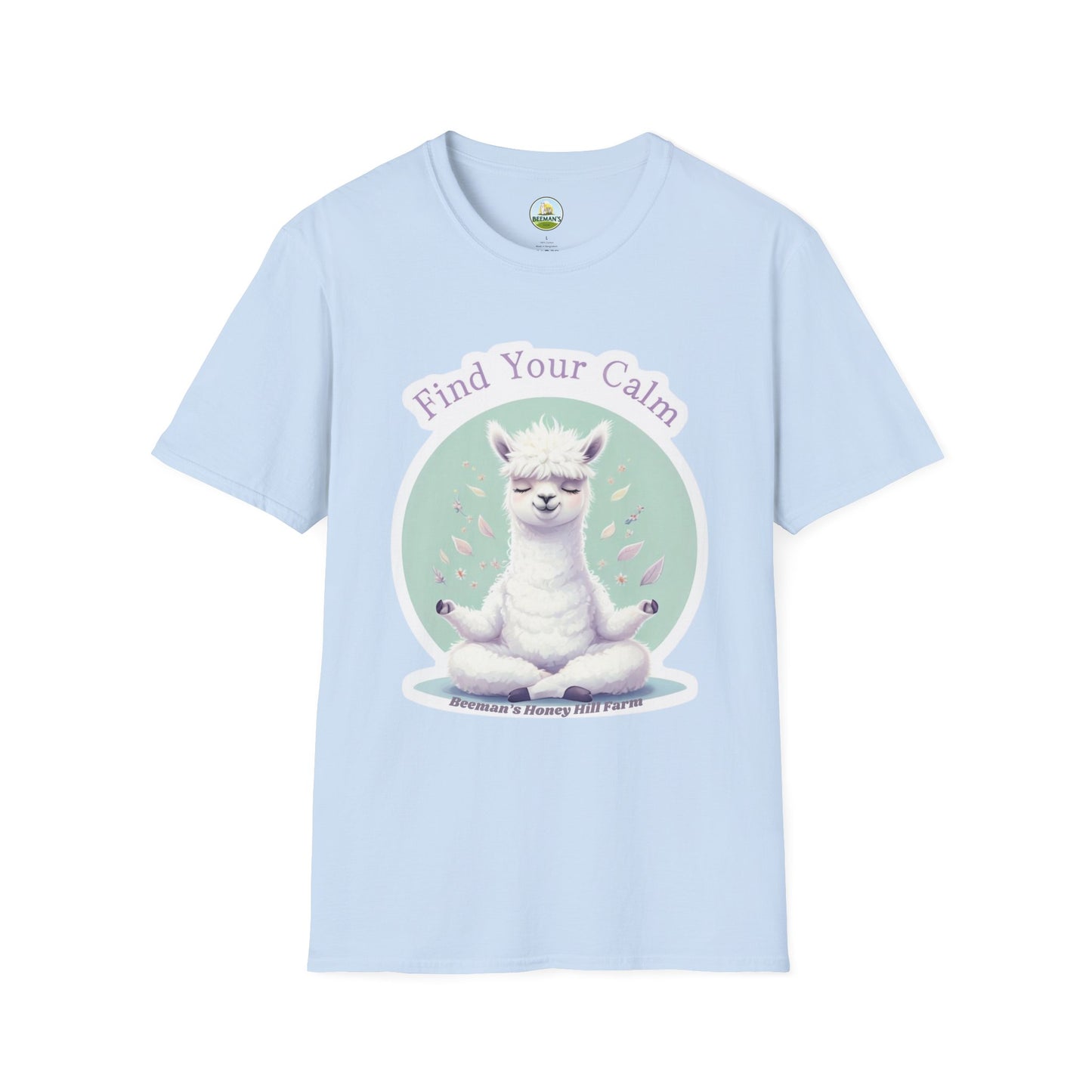 Alpaca Find Your Calm T-Shirt - Beeman's Honey Hill Farm
