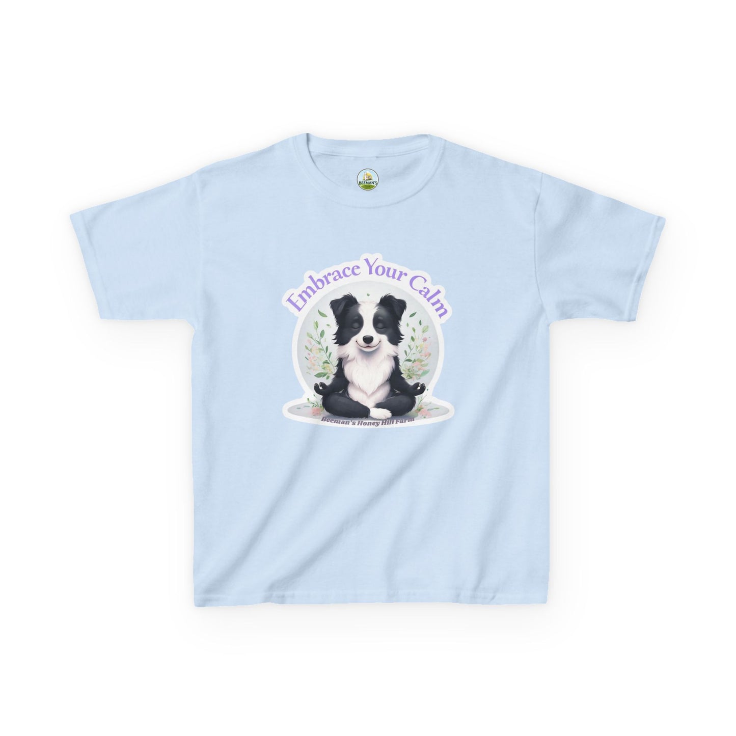 Border Collie Embrace Your Calm Kids Tee
