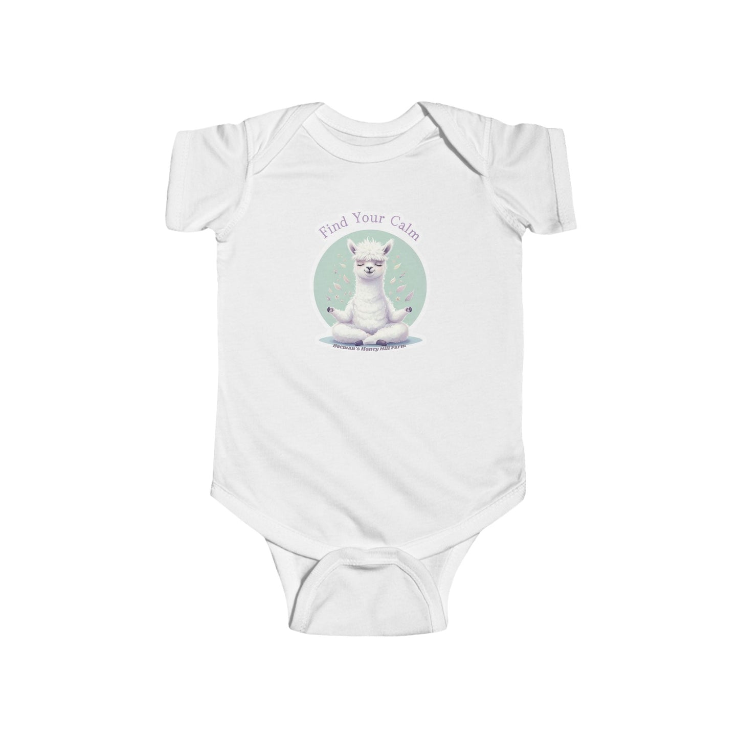 Alpaca Find Your Calm Infant Bodysuit - Cute Baby Onesie for Peaceful Moments
