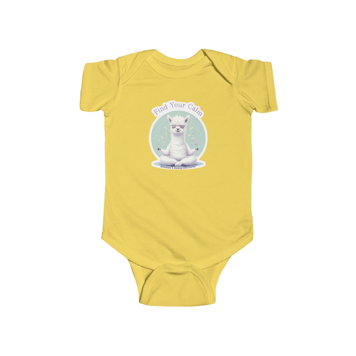 Alpaca Find Your Calm Infant Bodysuit - Cute Baby Onesie for Peaceful Moments