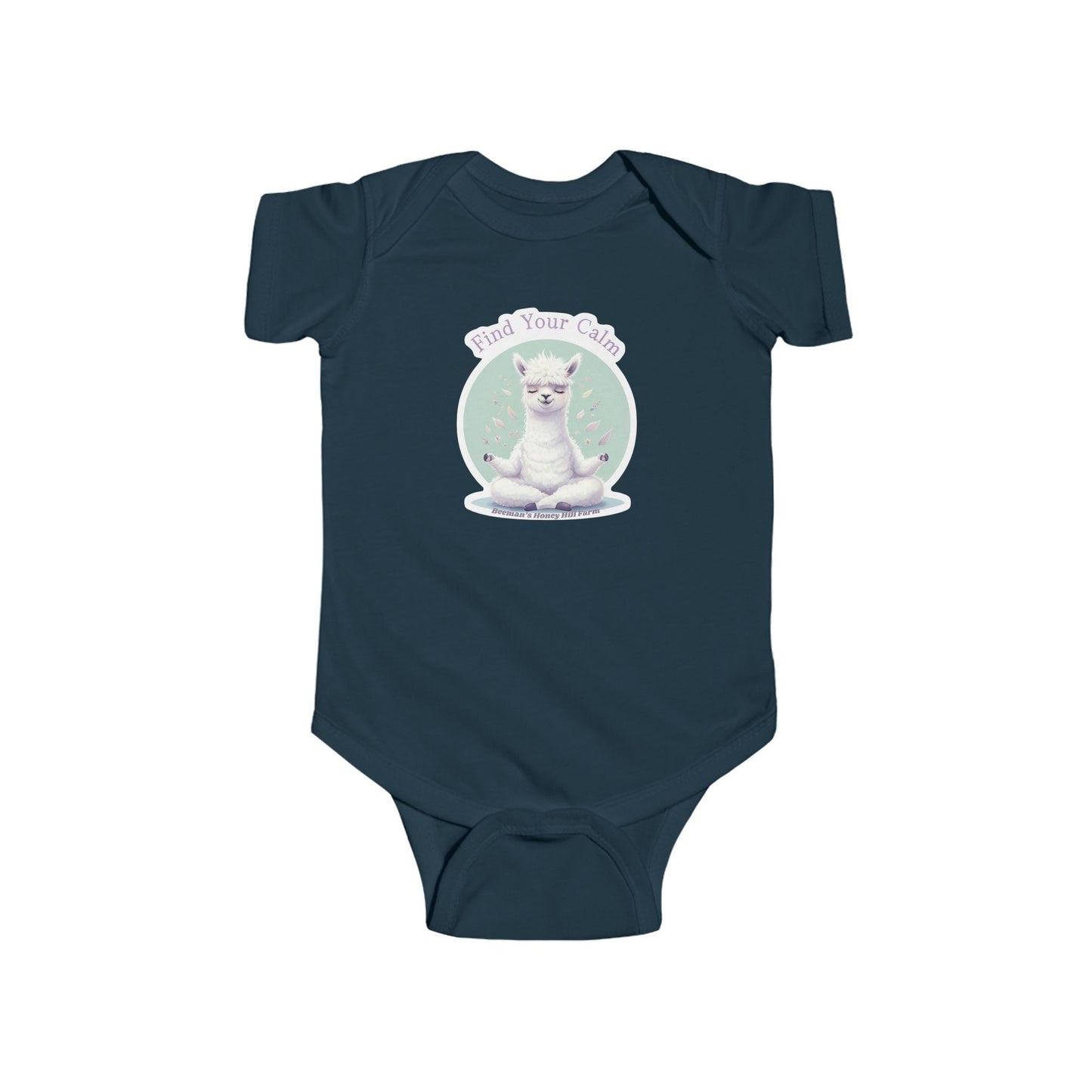 Alpaca Find Your Calm Infant Bodysuit - Cute Baby Onesie for Peaceful Moments