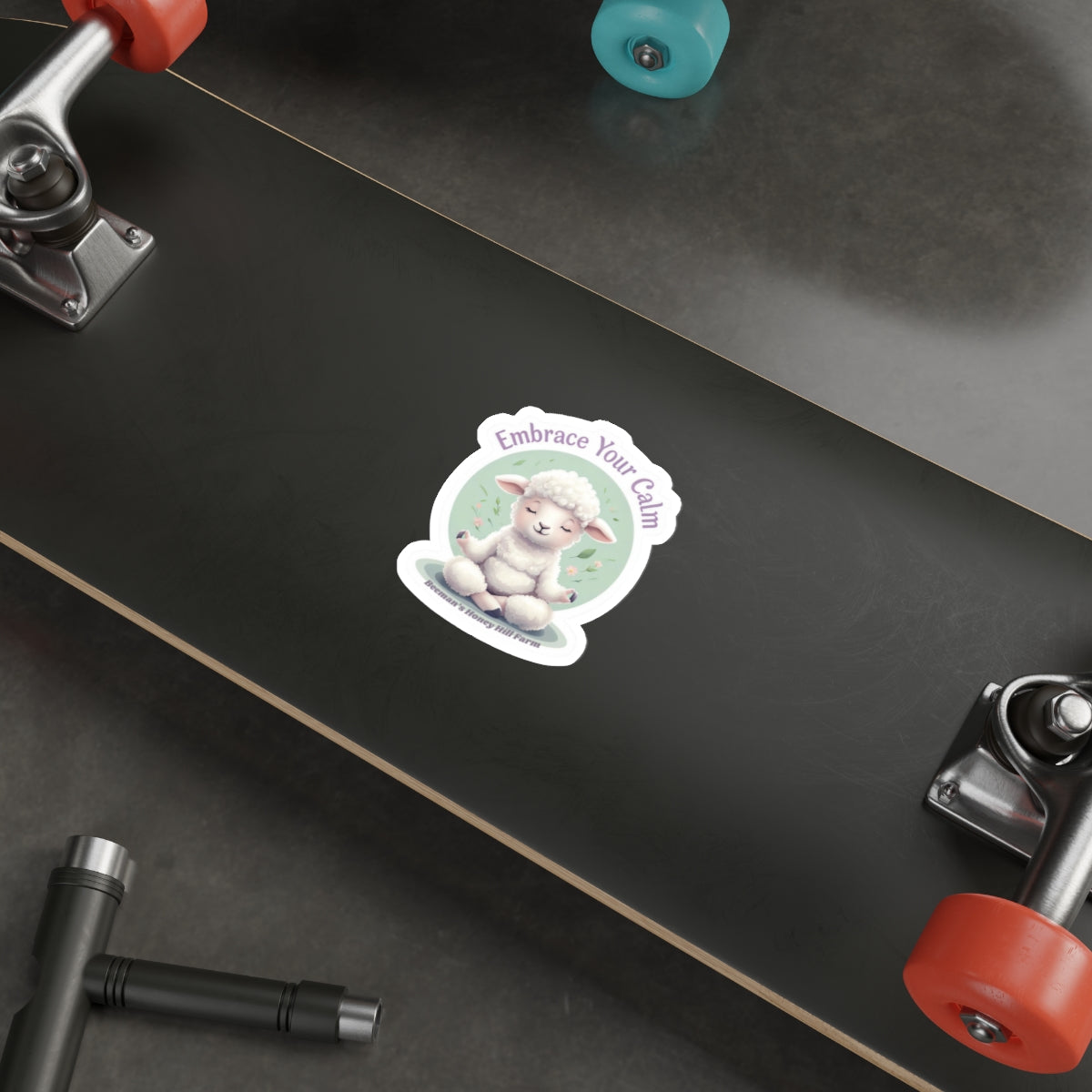 Sheep Embrace Your Calm Die-Cut Stickers | Beeman's Honey Hill Farm