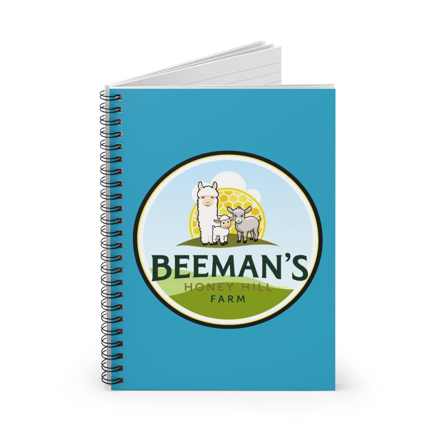 Beeman's Honey Hill Farm-Themed Spiral Notebook - Perfect for Students and Animal Lovers!