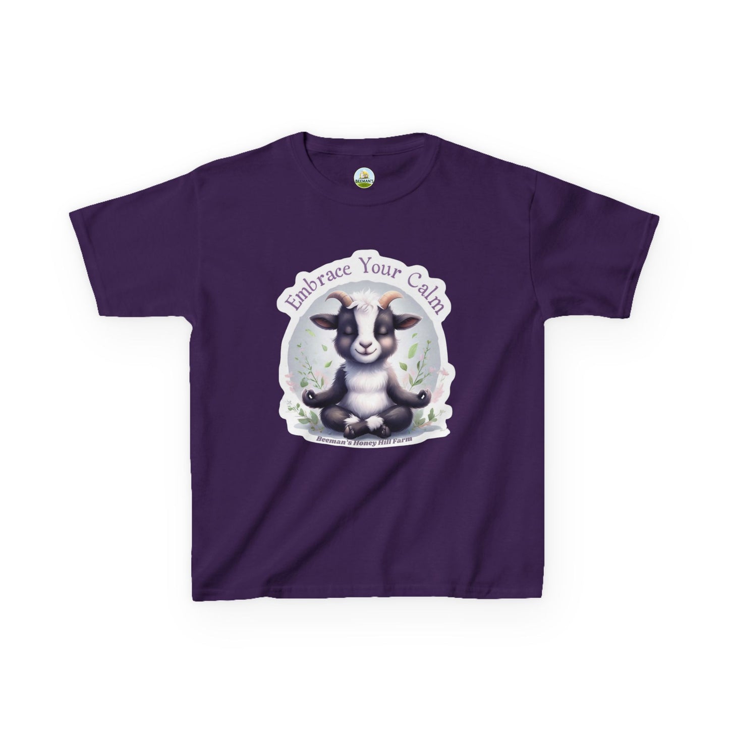 Goat Embrace Your Calm Kids T-Shirt - Beeman's Honey Hill Farm
