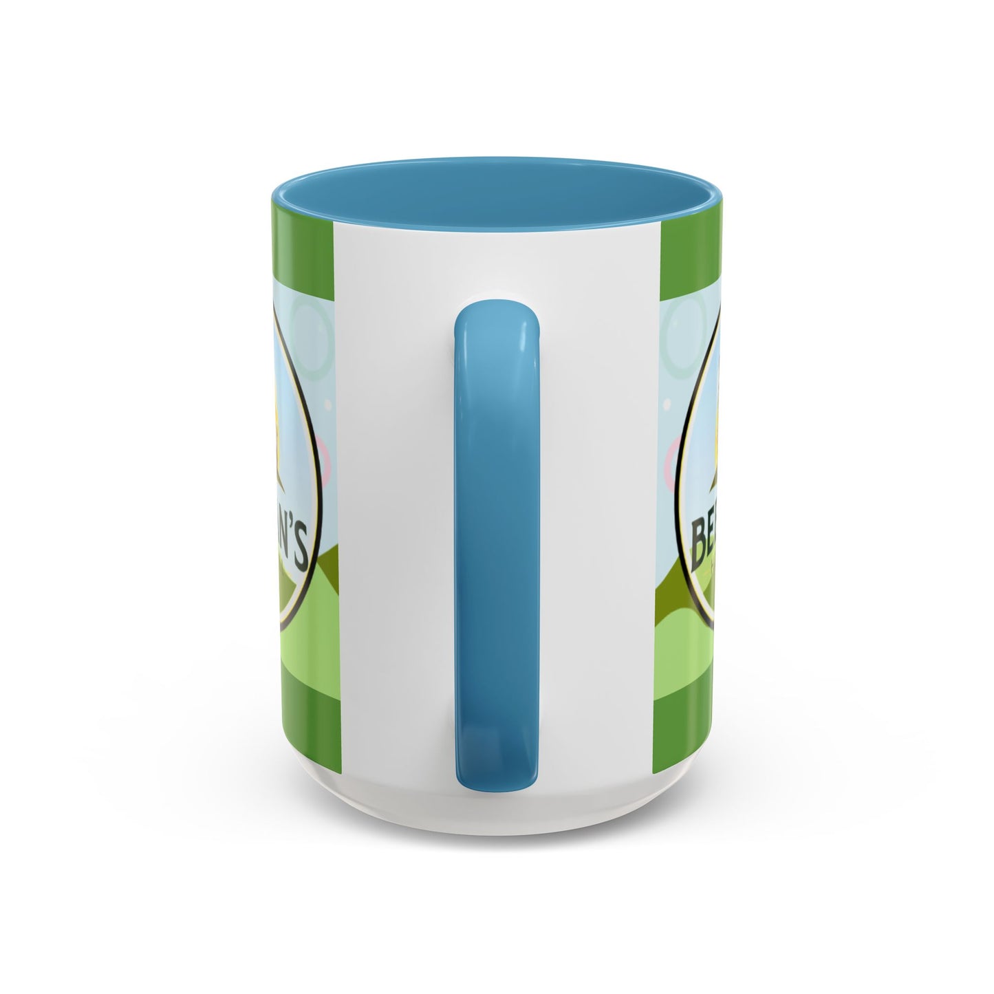 Coffee Mug - Beeman's Honey Hill Farm Logo featuring Chili Pie the Alpaca, Mini Donkey, and Sheep