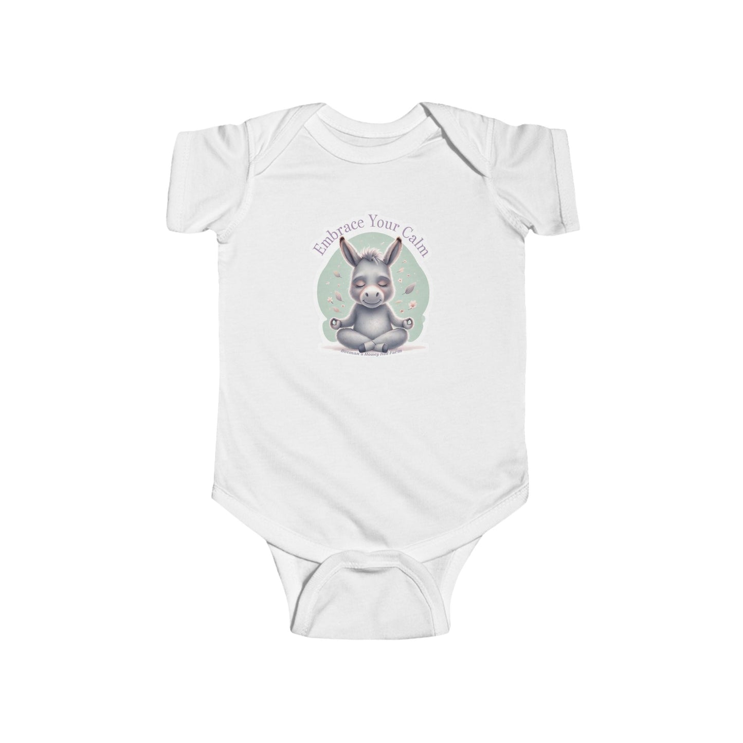 Donkey Embrace Your Calm Infant Bodysuit - Cute Baby Onesie for Peaceful Moments