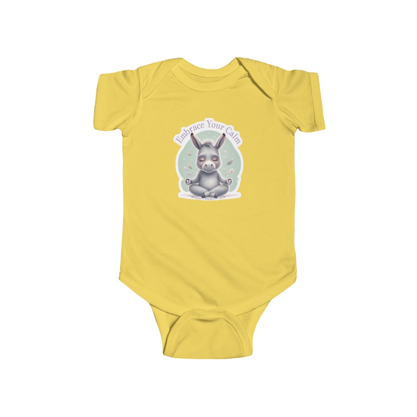 Donkey Embrace Your Calm Infant Bodysuit - Cute Baby Onesie for Peaceful Moments