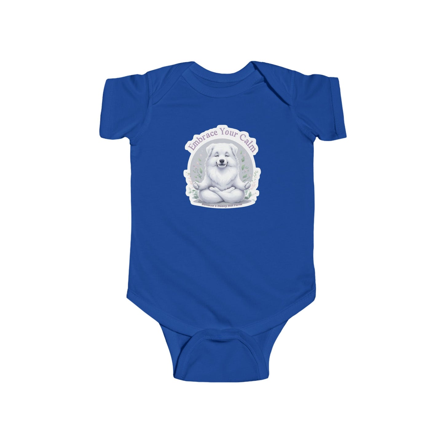 Great Pyrenees Embrace Your Calm Infant Bodysuit - Cute Baby Onesie for Peaceful Moments