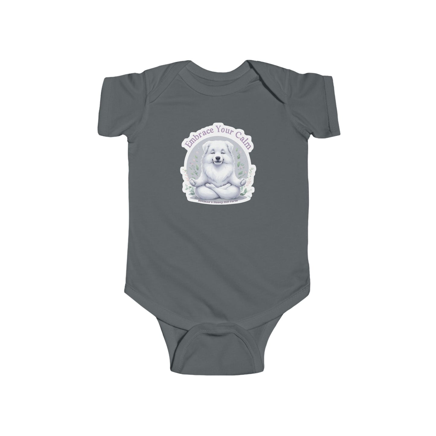 Great Pyrenees Embrace Your Calm Infant Bodysuit - Cute Baby Onesie for Peaceful Moments