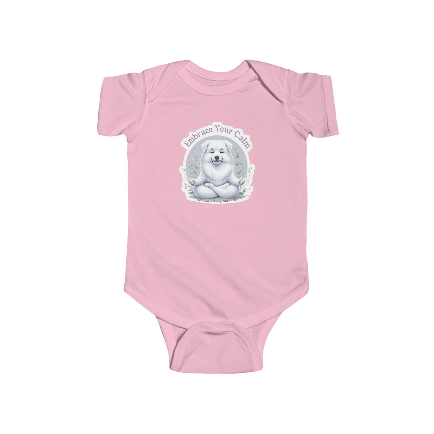 Great Pyrenees Embrace Your Calm Infant Bodysuit - Cute Baby Onesie for Peaceful Moments