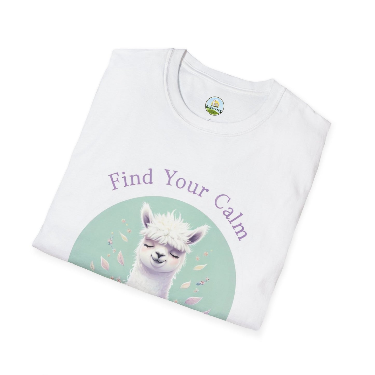 Alpaca Find Your Calm T-Shirt - Beeman's Honey Hill Farm