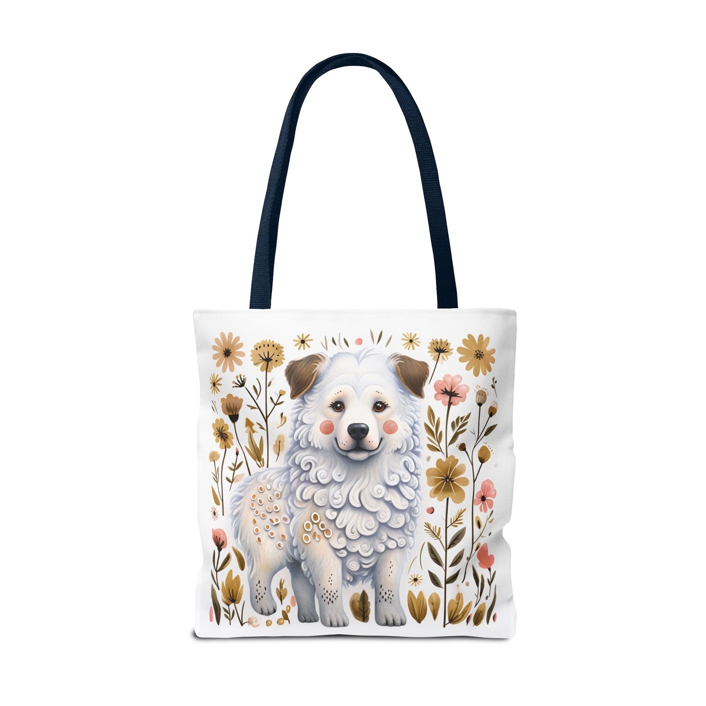 Folk Art Great Pyrenees Tote Bag for Animal Lovers | Fun & Stylish Shopping Bag