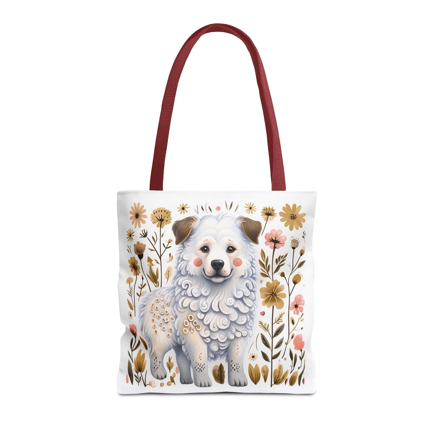 Folk Art Great Pyrenees Tote Bag for Animal Lovers | Fun & Stylish Shopping Bag