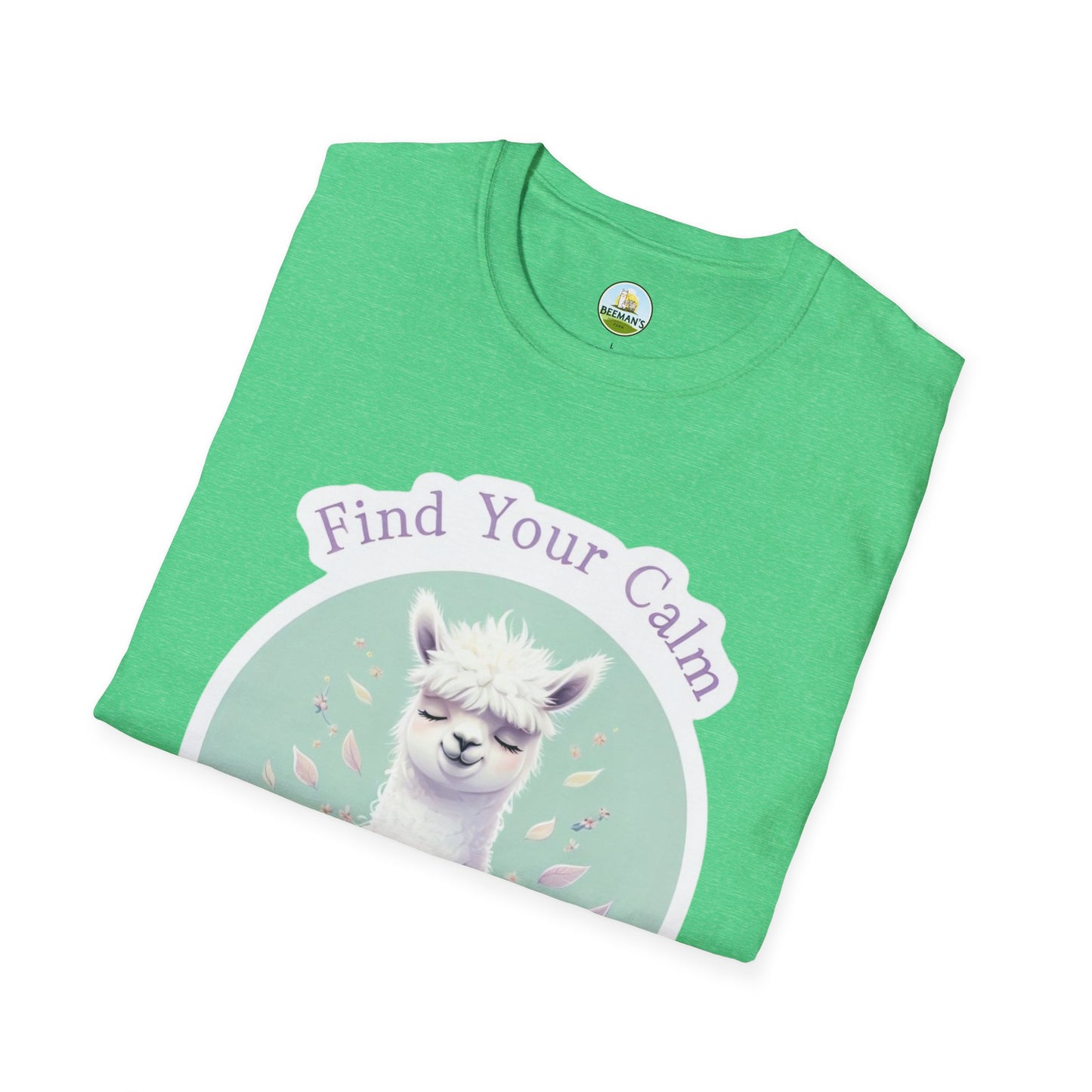 Alpaca Find Your Calm T-Shirt - Beeman's Honey Hill Farm