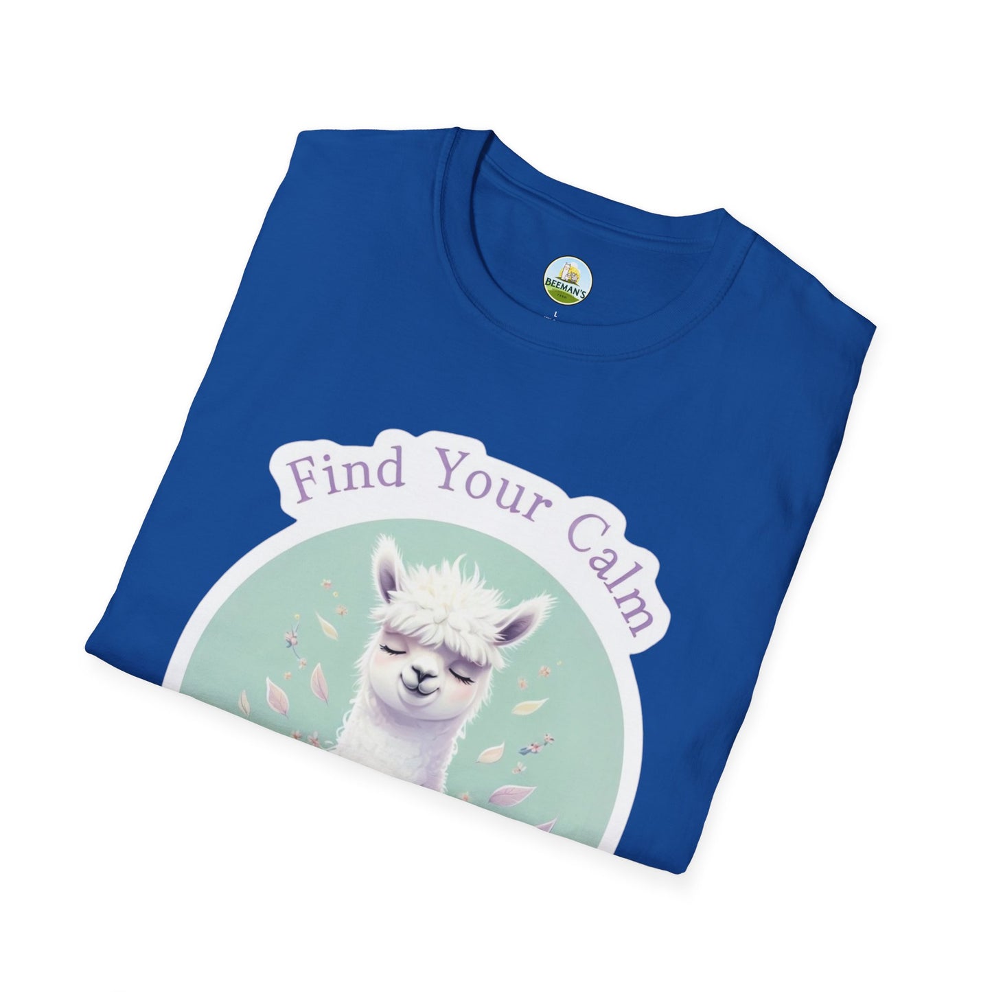 Alpaca Find Your Calm T-Shirt - Beeman's Honey Hill Farm