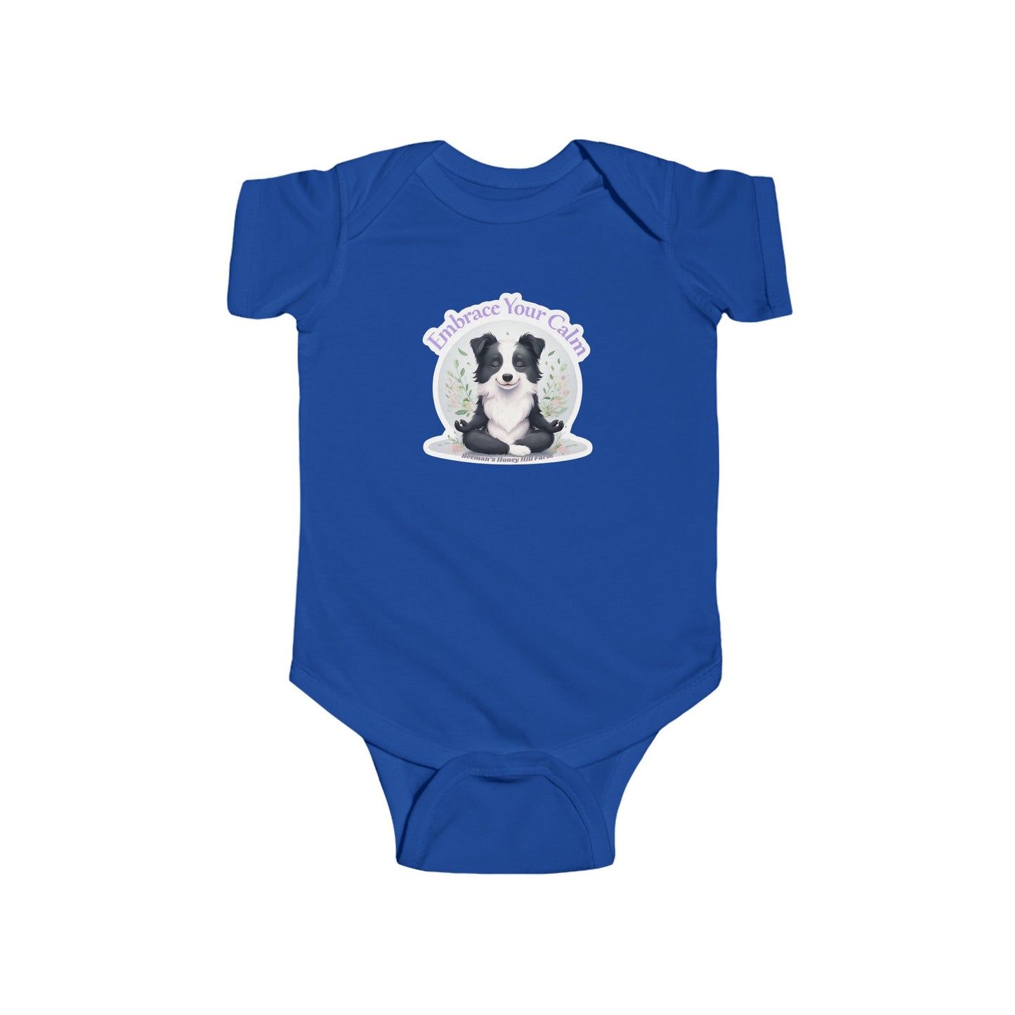 Border Collie Embrace Your Calm Infant Bodysuit - Cute Baby Onesie for Peaceful Moments