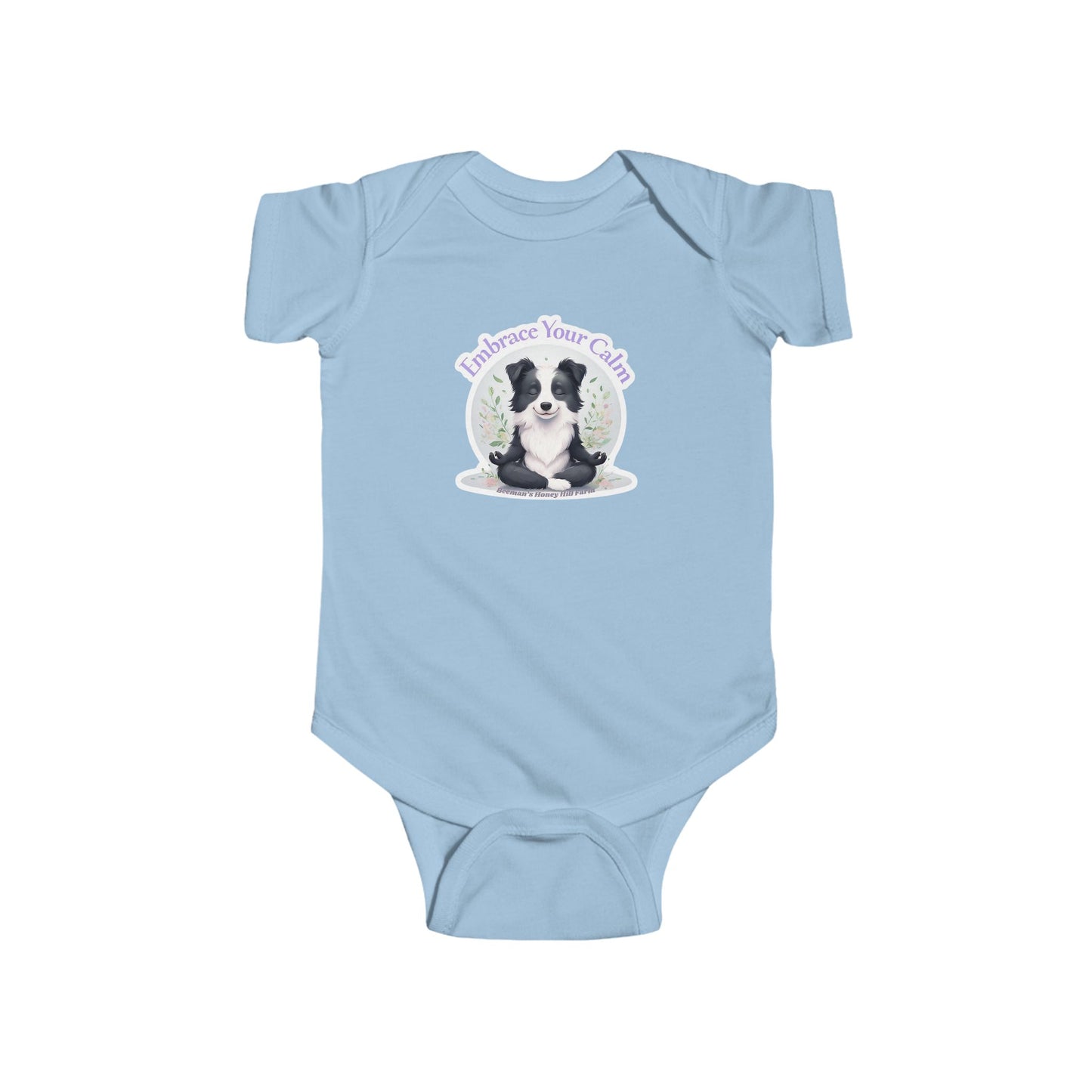 Border Collie Embrace Your Calm Infant Bodysuit - Cute Baby Onesie for Peaceful Moments