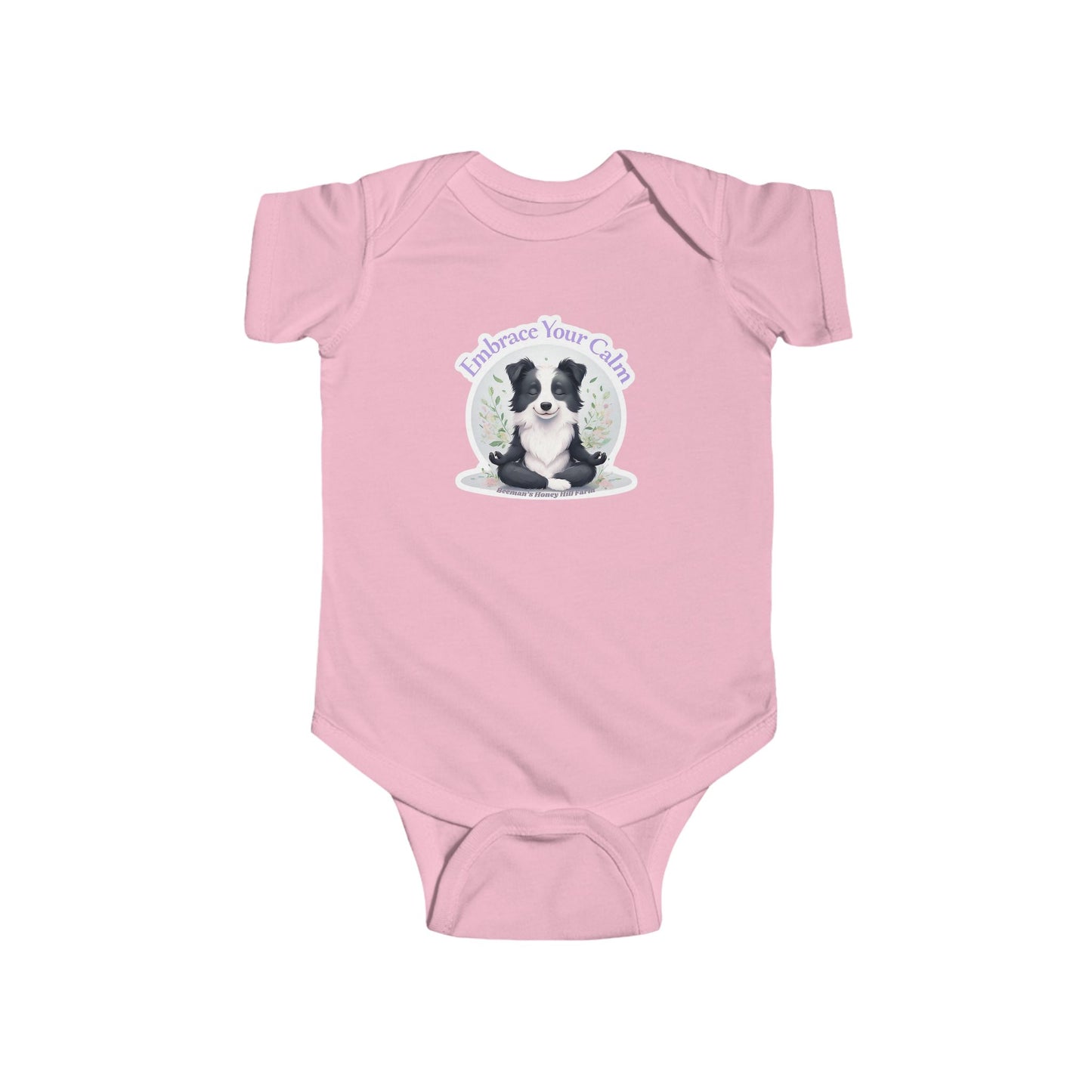 Border Collie Embrace Your Calm Infant Bodysuit - Cute Baby Onesie for Peaceful Moments