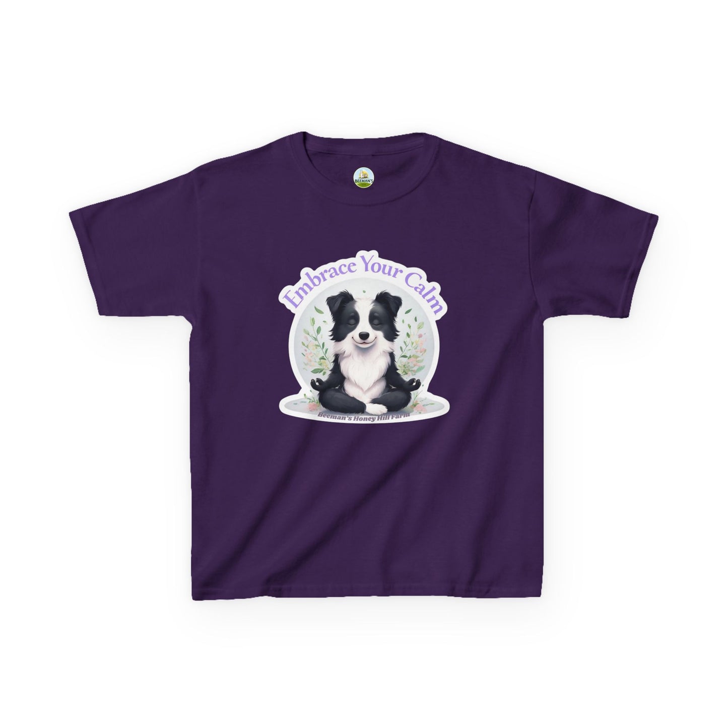 Border Collie Embrace Your Calm Kids Tee