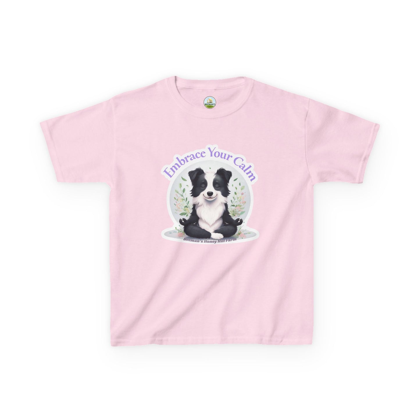 Border Collie Embrace Your Calm Kids Tee