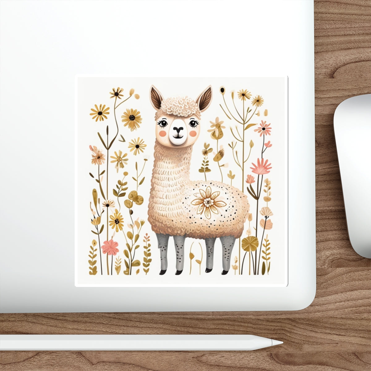 Folk Art Alpaca Stickers