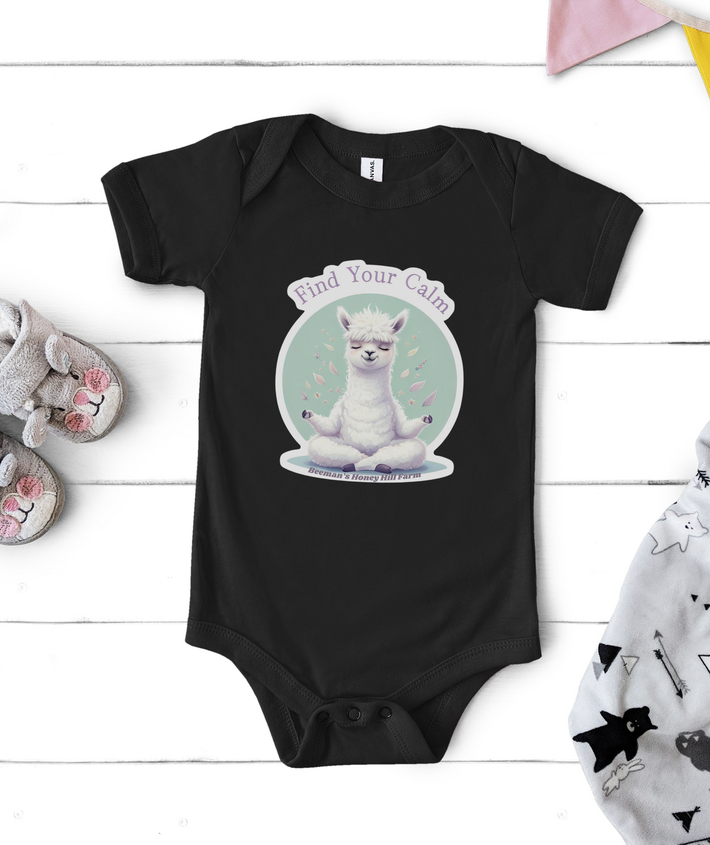 Alpaca Find Your Calm Infant Bodysuit - Cute Baby Onesie for Peaceful Moments