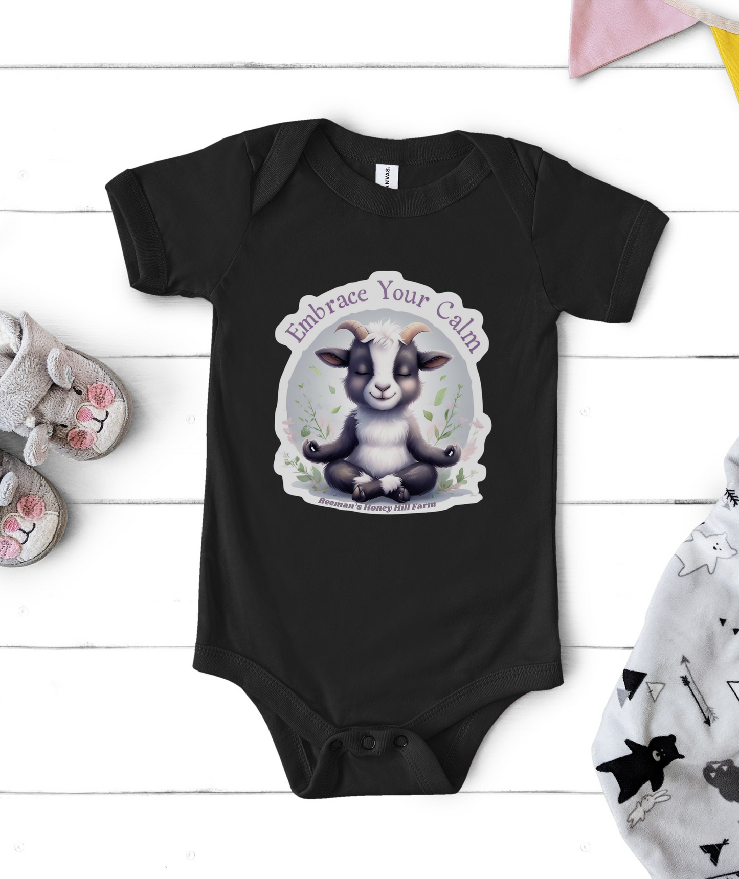 Goat Embrace Your Calm Infant Bodysuit - Cute Baby Onesie for Peaceful Moments