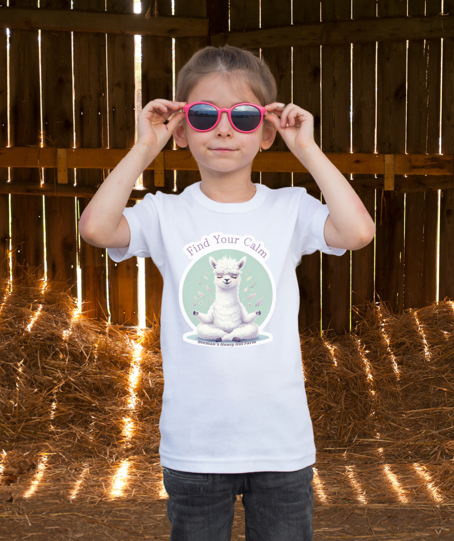 Alpaca Find Your Calm Kids Tee