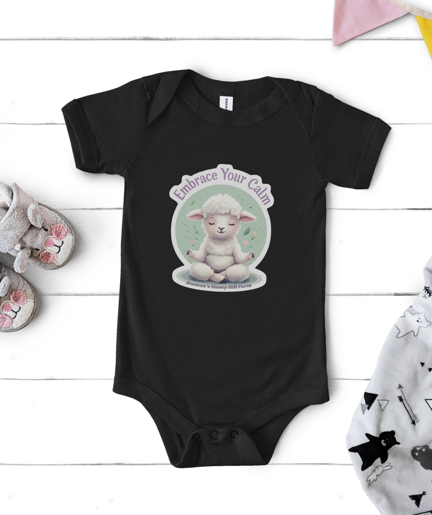 Sheep Embrace Your Calm Infant Bodysuit - Cute Baby Onesie for Peaceful Moments